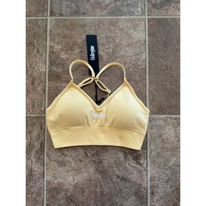 Civil Regime Pastel Yellow Kelly Seamless Bra Size Small
